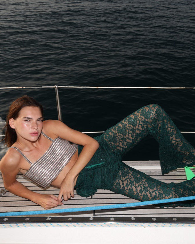 Bloom Green Pants