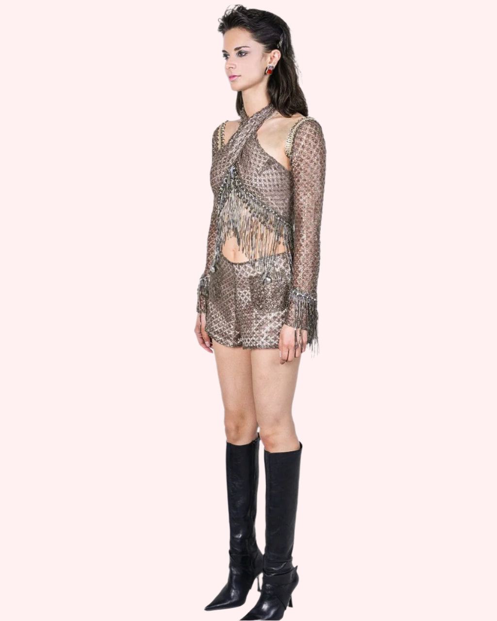 Silver Miraj Top