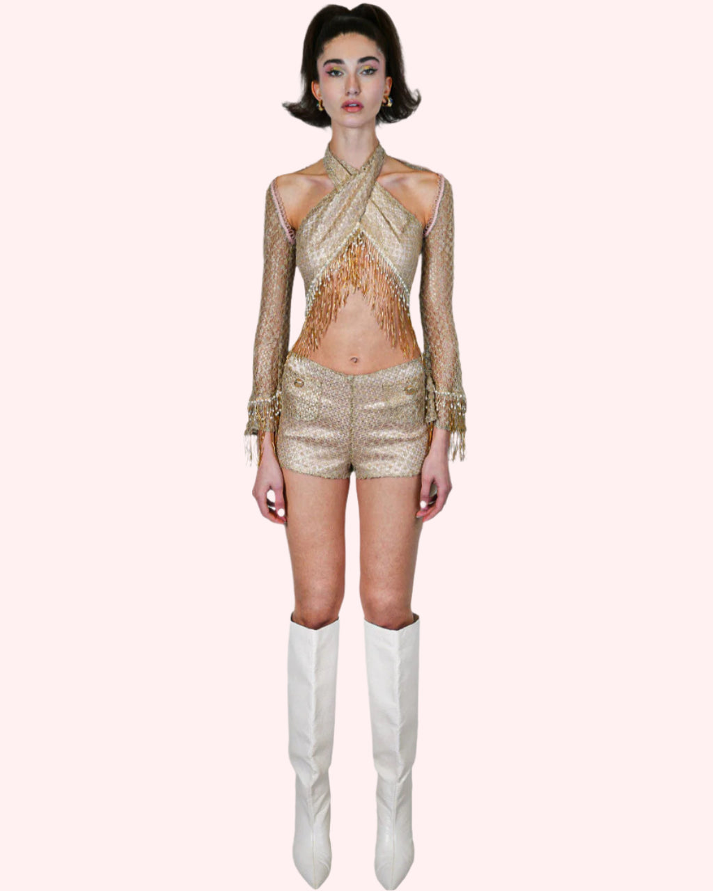 Gold Miraj Top